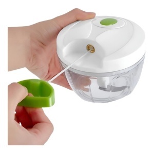 Tocator manual pentru legume, 3 cutite, actionare cu snur - Img 3