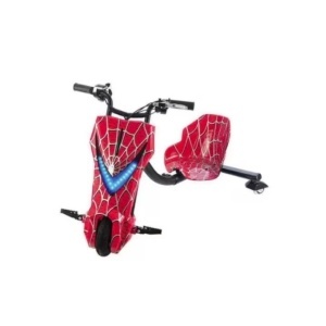 Tricicleta Electrica Drift Pentru Copii 360, Motor 350W, Baterie 36V, 4400 mAh, Bluetooth, Viteza 15 km/h, Rosu Spiderman - Img 3