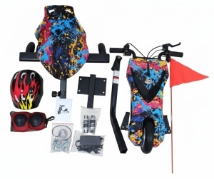 Tricicleta electrica drift pentru copii, 8 inch, cu accesorii - Img 2