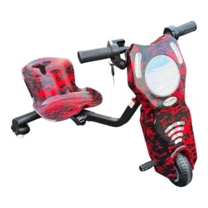 Tricicleta electrica drift pentru copii KD04RS , Putere motor 200W , 3000mah, Bluetooth, 3 niveluri viteza, suspensie spate, autonomie 8-12 km, tip de incarcare 3h