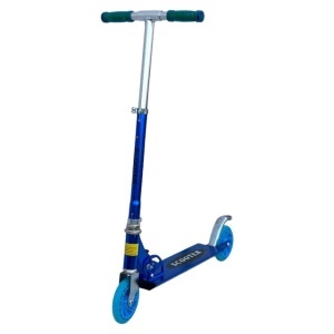 Trotineta Scooter , Albastru pentru copii, manere cauciuc, greutate maxima 50kg, E1
