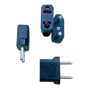 Adaptor pentru mufe cu pini plati, culoare - negru - Img 3