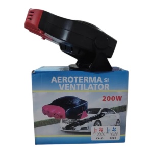 Aeroterma auto cu aer cald si rece, incalzire/dezaburire, 12V, 200W - Img 2