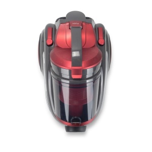Aspirator fara sac Hausberg HB-2820RS, 2400 W, 4.5 litri, 85dB, filtru lavabil, sistem multi-ciclon, Negru/Rosu - Img 4