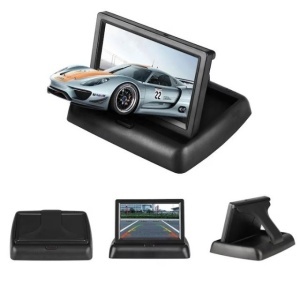 Auto Monitor, afisaj camera de mers inapoi pliabil 12V - Img 2