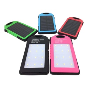 Baterie externa solara, portabila, IPX6, 2 USB, Lanterna LED - Img 3