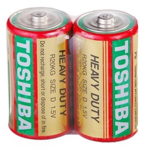 Baterie R20 Toshiba 1.5V, 1bucata - Img 2