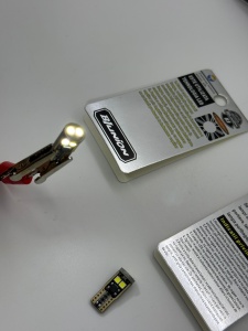 Bec LED T10-093 3030-6 12v (alb) - Img 3