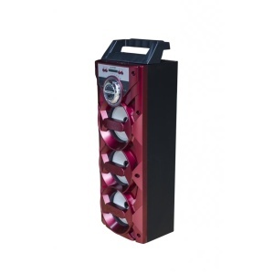 Boxa portabila wireless MS877BT, Bluetooth, Lumini LED RGB, AUX, USB, FM Radio ,NEGRU