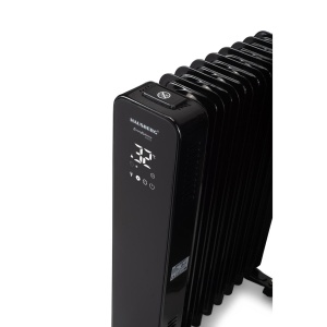 Calorifer electric Digital cu Telecomanda Hausberg HB-8950NG, 2000W, 9 elementi, 3 setari, Termostat electronic, Protectie supra-incalzire, Protectie anti-rasturnare, Negru - Img 6
