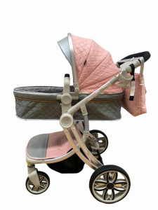 Carucior 2 in 1 Reversibil, Landou si Sport, Egg Shape F1 LC, Roz - Img 6