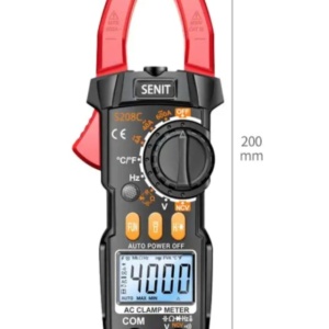 Cleste ampermetric digital ,S208, pentru masurare tensiune, intensitate, rezistenta, diode si continuitate in circuit - Img 2