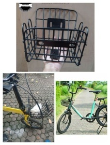 Cos Pentru Bicicleta Fata, NEGRU - Img 2