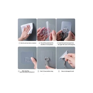 Cuier Cârlig Adeziv –7 x 7 x 6 cm – Montare Fără Găurire - Img 3