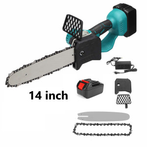 Drujba Motofierastrau cu Lant 14 inch, cu 2 Acumulatori, 1Lama, 1Lant, Acumulator Lithium, 4200rpm, 48V - Img 2