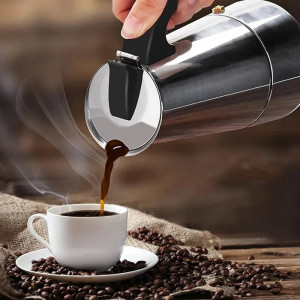 Espressor Cafea Pentru Aragaz, Capacitate 9 cesti - Img 2