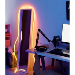 Furtun LED Neon Flex 220V, 8W/m, 100m, Lumina Alb Calda 2800K - Img 3
