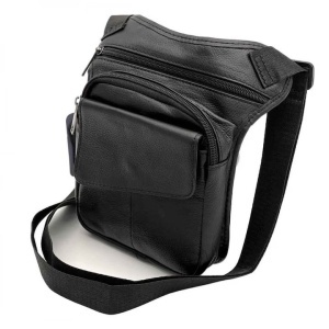Geanta Tip borseta de picior moto scuter, ATV, bicicleta, impermeabila, Neagra - Img 2