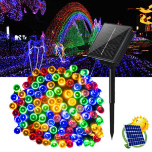 Instalatie Solara SL100C, Led cu 100 Leduri Multicolore, 12m, Diferite Jocuri de Lumini - Img 7