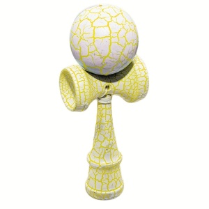 Kendama Crack 18 cm – model crăpat , din lemn masiv, joc de dexteritate
