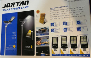 Lampa Stradala Proiector LED cu Incarcare Solara , 2 cadrane, 200W, Panou Solar si Telecomanda - Img 2