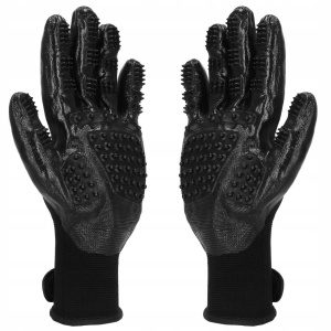 Manusi periat animale, Silicon, Reglabile, Negru