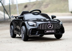 Masinuta electrica pentru copii, Mercedes Benz-AMG-GT-R , NEGRU - Img 9