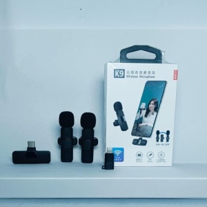 Microfon wireless K9 pentru telefoane mobile de tip C și iPhone, microfon cu guler pentru înregistrare video YouTube, podcasturi, videoclipuri , interviuri și conferințe - Img 2