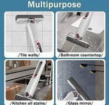 Mini Mop Portabil cu stoarcere automata, Burete de inalta calitate, Spalare umeda sau uscata, Potrivit pentru Geamuri, Blaturi, Bucatari, Bai - Img 3