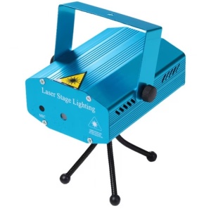 Mini proiector laser cu jocuri de lumini verde si rosu