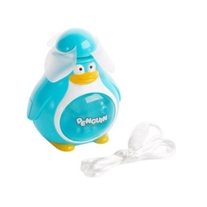 Mini ventilator portabil Pinguini, albastru