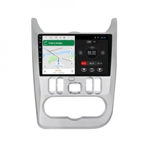 Navigatie dedicata cu Android Dacia Sandero I 2008 - 2013, 1GB RAM, Radio GPS Dual Zone, Display HD IPS 9" Touchscreen, Internet Wi-Fi, Bluetooth, MirrorLink, USB
