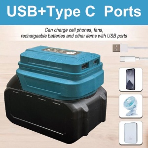 Pachet Adaptor încărcător sursă de alimentare USB+tip C si Acumulator  - Img 5