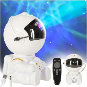 Proiector decorativ Astronaut Star cu cap rotativ 360 grade si telecomanda  - Img 3