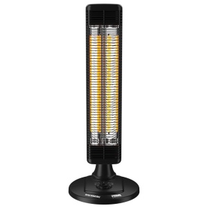 Radiator electric Hausberg HB-8565NG, 1000W, 2 trepte incalzire, tub din fibra de carbon, protectie IP24, termostat mecanic, carcasa din metal - Img 7