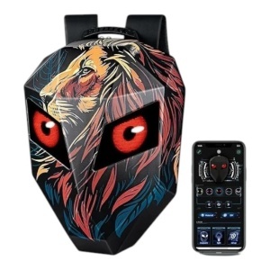 Rucsac Smart cu Display LED Animat – Design Futurist și Control prin Aplicație - Img 6