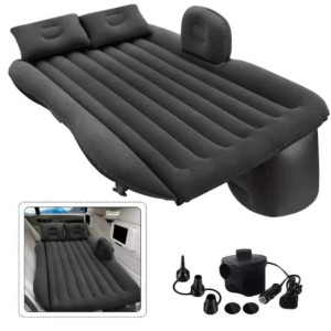 Saltea auto gonflabila pentru masina, 86 x 40 x 135 cm,negru