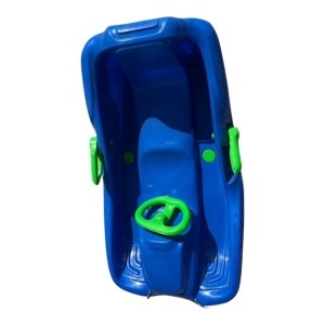 Sanie bob de viteza, volan, material rezistent, albastru