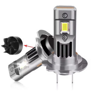 Set 2 becuri auto LED H7 cu ventilator, 180W/set, 12V, 20000L - Img 3