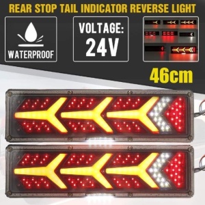 Set 2 bucati Lampi stopuri spate , triple led 46cm, 5 functii, semnalizare dinamica, 12-24V, 1067 - Img 3