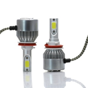 Set 2 LED Auto H11 30 Watt 3800 lumeni 6000k LED 12v 24v C6
