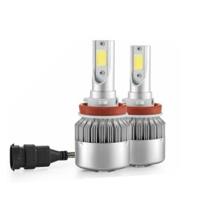 Set 2 LED-uri auto H8/H9/H11, 36W/3800 lumeni, 6000k, 12V, C6