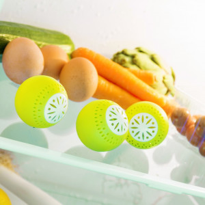 Set 3 bile odorizante pentru frigider, Eco Balls, cu carbon activ, 5 cm - Img 5