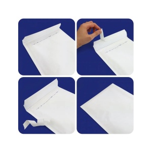 Set de 10 bucati, Plic antisoc D14, 200 × 275 mm , Alb - Img 2