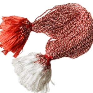 Set de 10 bucati ,Snur de martisor 57 cm lungime, 3 mm grosime - Img 2
