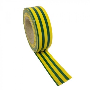 Set de 2 bucati Bandă izolatoare electrică PCV galbenă-verde - Img 2