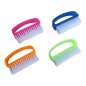 Set de 2 perii de unghii, plastic, multicolor, usor de transportat