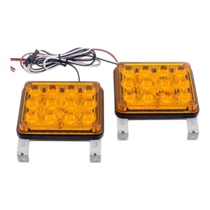 Set Stroboscoape galbene 12 led, lumini avertizare 12-24V, CS34 - Img 2