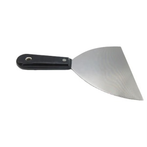 Spaclu metal 120mm, cu maner plastic, negru