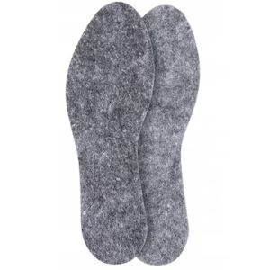 Talpi interioare din fetru / pasla , 5 perechi, Absorbtie socuri, Proprietati de incalzire, Flexibil, Adaptabil la picioare, Marimea 45, Gri - Img 3